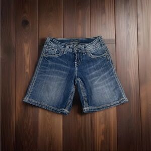 Silver Jeans Suki Flap Denim Shorts
